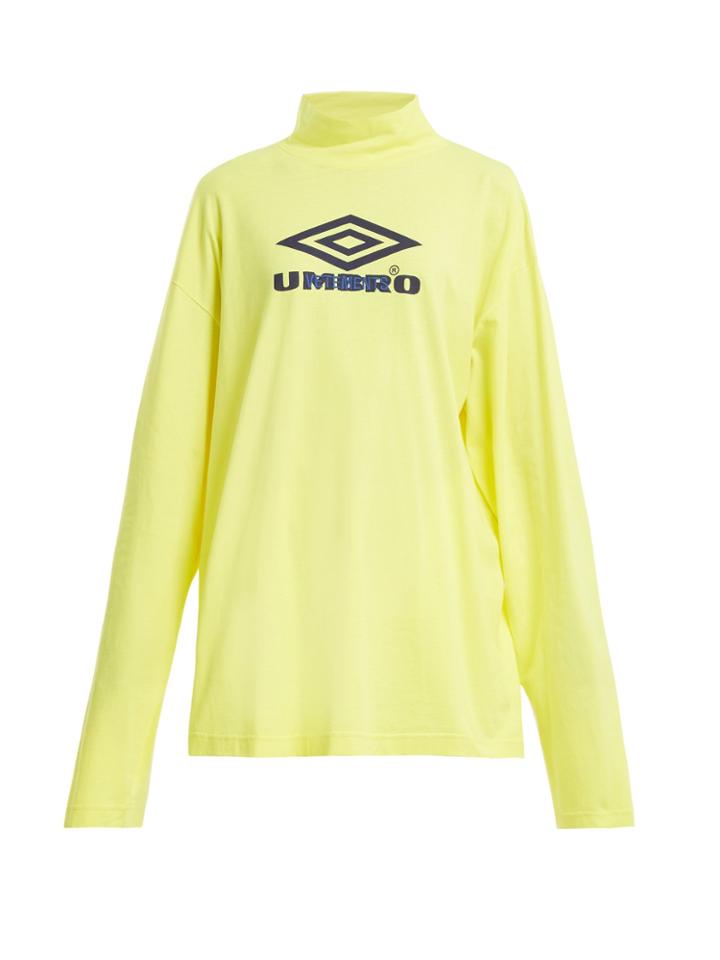 Vetements X Umbro Long-sleeved Cotton-jersey Top