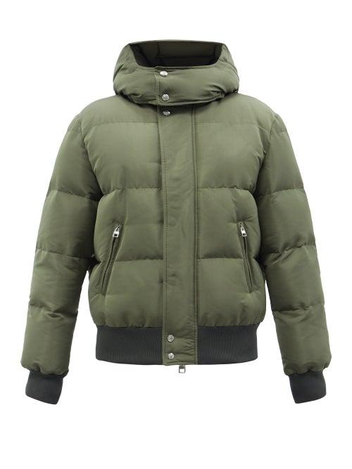 Alexander Mcqueen - Graffiti-print Hooded Quilted-shell Coat - Mens - Khaki