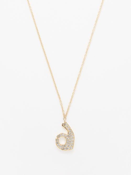 Roxanne First - Ok Diamond & 14kt Gold Necklace - Womens - Gold Multi