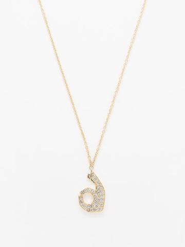 Roxanne First - Ok Diamond & 14kt Gold Necklace - Womens - Gold Multi