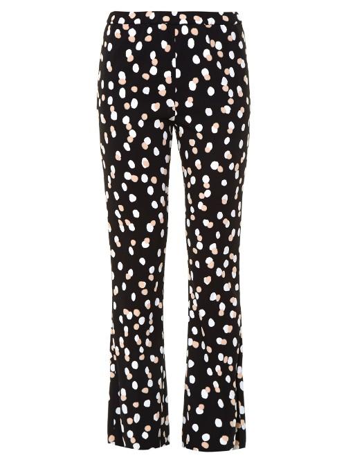 Altuzarra Ross Polka-dot Stretch-cady Flared Trousers