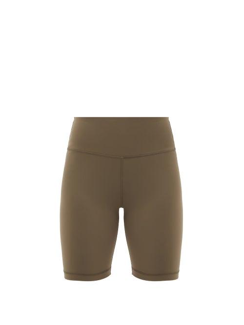 Ladies Activewear Wardrobe. Nyc - Release 02 High-rise Jersey Bike Shorts - Womens - Dark Green