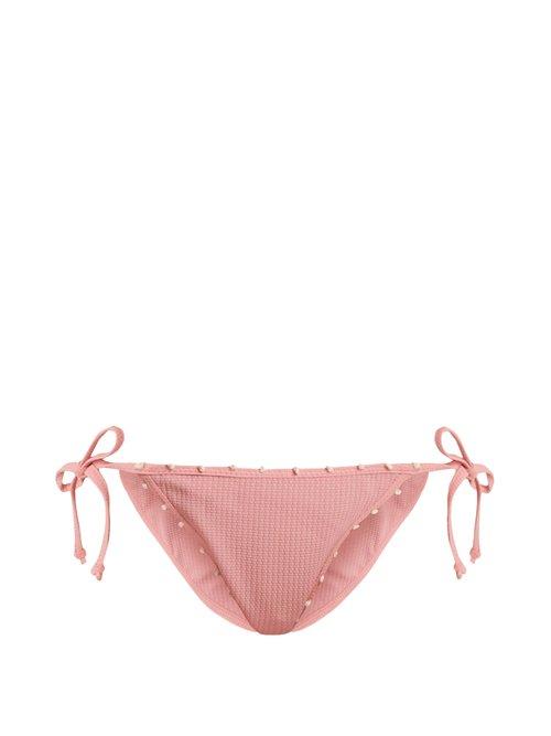 Matchesfashion.com Marysia - St Tropez Tie Side Bikini Briefs - Womens - Pink