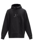 Matchesfashion.com Givenchy - Embroidered Cotton-jersey Hooded Sweatshirt - Mens - Black
