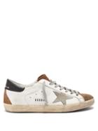 Matchesfashion.com Golden Goose - Superstar Panelled Leather Trainers - Mens - Brown White