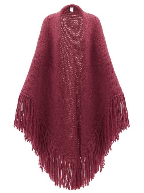 Matchesfashion.com Gabriela Hearst - Lauren Cashmere Wrap - Womens - Burgundy