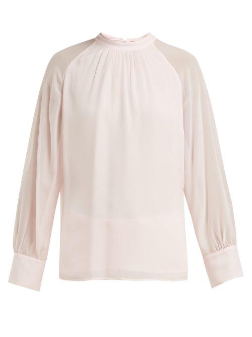 Matchesfashion.com Max Mara Studio - Placido Blouse - Womens - Light Pink