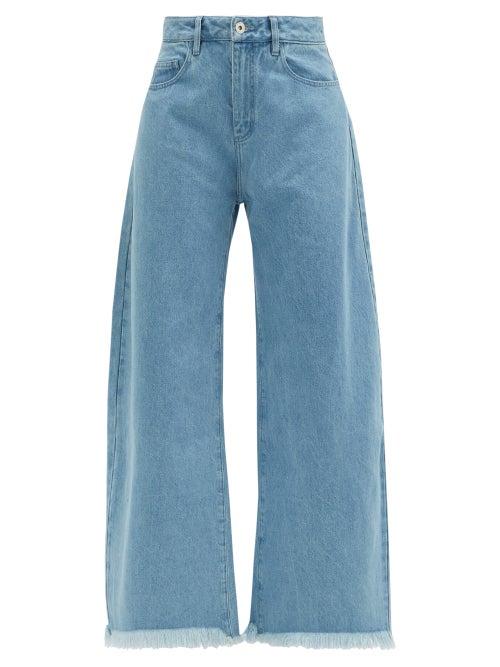 Matchesfashion.com Marques'almeida - High-rise Wide-leg Jeans - Womens - Denim