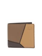 Matchesfashion.com Loewe - Puzzle Tri Colour Leather Billfold Wallet - Mens - Brown