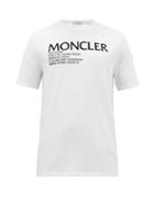 Moncler - Logo-print Cotton-jersey T-shirt - Mens - White