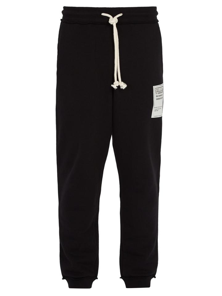 Maison Margiela Front-patch Cotton-jersey Track Pants