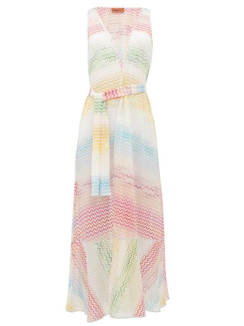 Matchesfashion.com Missoni Mare - Zigzag Knitted Cover Up - Womens - Multi