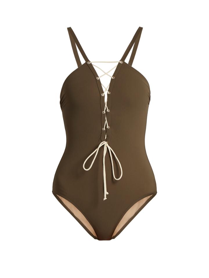 Zeus + Dione Patmos Deep V-neck Swimsuit