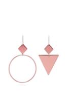 Matchesfashion.com Isabel Marant - Geometric Mismatched Earrings - Womens - Rose Gold