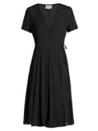 Matchesfashion.com Bower - Casablancas Cotton Wrap Dress - Womens - Black