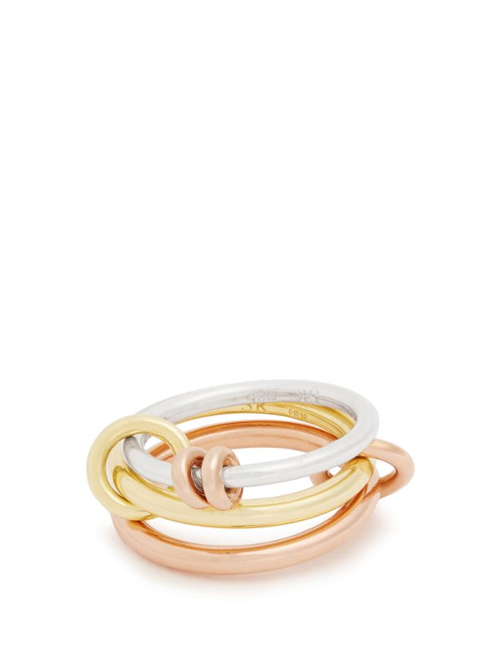 Spinelli Kilcollin Raneth Silver, Yellow & Rose-gold Ring