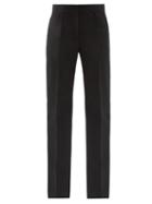 Matchesfashion.com Givenchy - High-rise Wool-blend Tapered-leg Trousers - Womens - Black