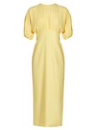 Emilia Wickstead Ligia Puff-sleeved Crepe Dress