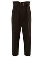 Matchesfashion.com Ambush - Belted Cotton-poplin Cargo Trousers - Mens - Black