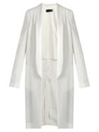 Haider Ackermann Agrippina Satin-lapel Linen Coat