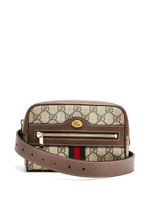 Matchesfashion.com Gucci - Ophidia Gg Supreme Belt Bag - Womens - Brown Multi