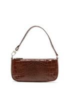 Matchesfashion.com By Far - Rachel Crocodile Effect Leather Shoulder Bag - Womens - Dark Brown