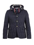 Moncler Gamme Bleu Single-breasted Hooded Quilted Down Blazer