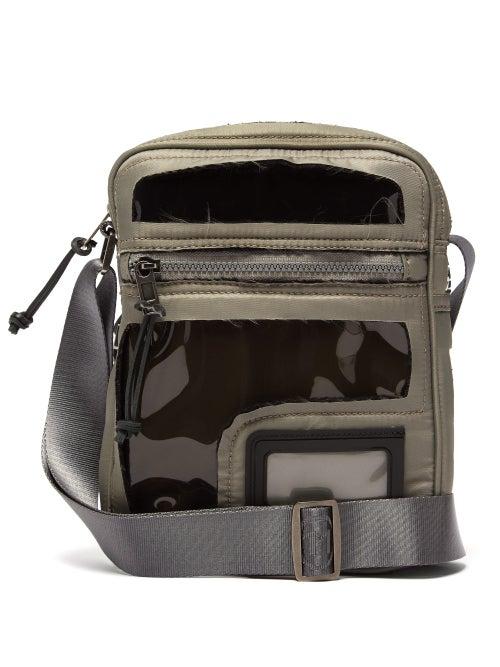Matchesfashion.com Maison Margiela - Pvc Panel Canvas Cross Body Bag - Mens - Black