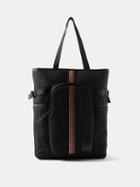 Paul Smith - Signature Stripe Leather-trim Tote Bag - Mens - Black