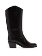 Matchesfashion.com A.p.c. - Nina Western Leather Boots - Womens - Black