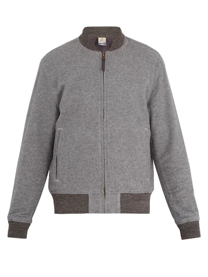 Faherty Newbury Reversible Cotton Bomber Jacket