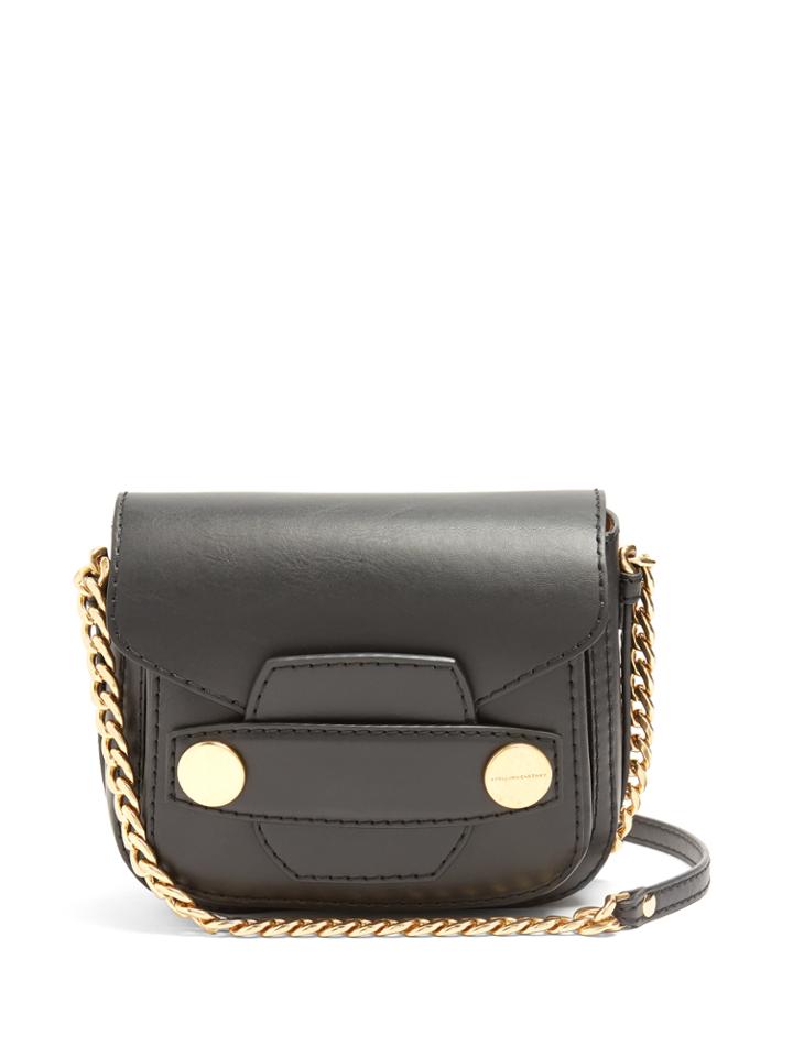 Stella Mccartney Stella Popper Faux-leather Cross-body Bag