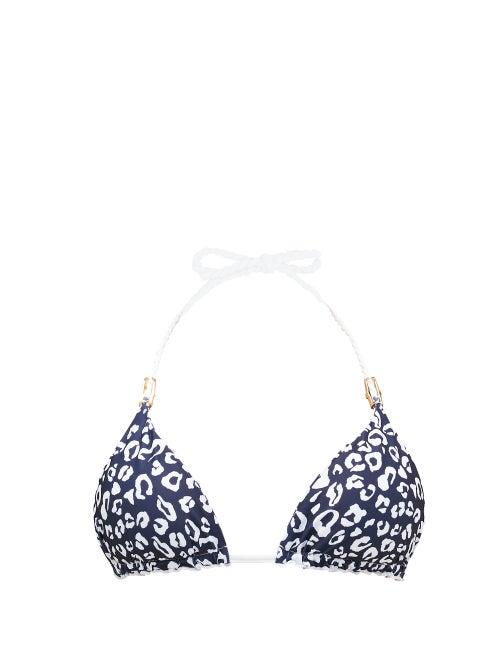 Matchesfashion.com Heidi Klein - Tanzania Leopard-print Reversible Bikini Top - Womens - Leopard