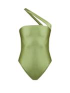 Matchesfashion.com Jade Swim - Halo Bandeau Swimsuit - Womens - Green