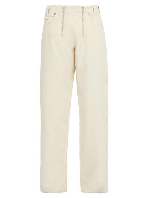 Matchesfashion.com Gmbh - Cyrus Double Zip Jeans - Mens - Cream