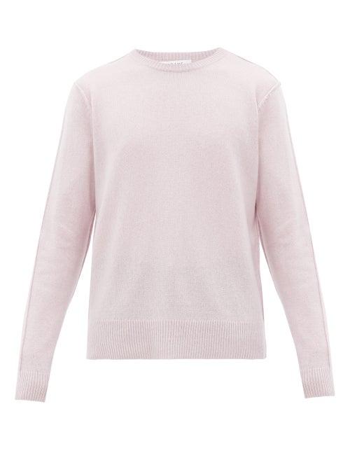 Matchesfashion.com Frame - Inverted Seam Cashmere Sweater - Mens - Light Pink