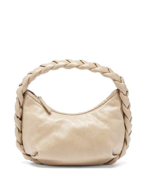 Ladies Bags Hereu - Espiga Mini Coated-canvas Shoulder Bag - Womens - Beige