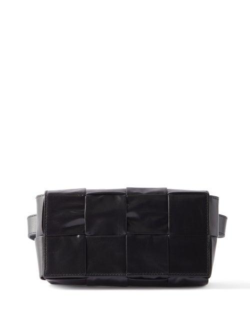 Bottega Veneta - Cassette Intrecciato-leather Belt Bag - Mens - Black