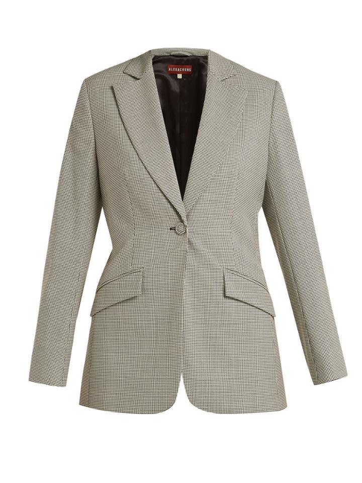 Alexachung Houndstooth Wool-blend Blazer