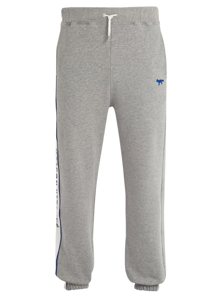Ader Error X Maison Kitsuné Logo-embroidered Cotton Track Pants