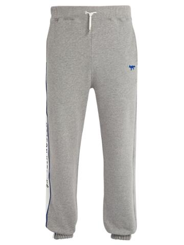 Ader Error X Maison Kitsuné Logo-embroidered Cotton Track Pants