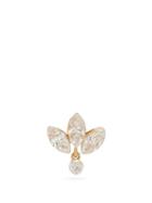 Ladies Fine Jewellery Maria Tash - Lotus Diamond & 18kt Gold Single Earring - Womens - Yellow Gold
