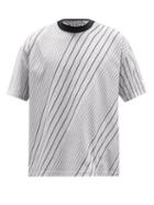Noma T.d - Twist Striped Cotton-jersey T-shirt - Mens - Grey