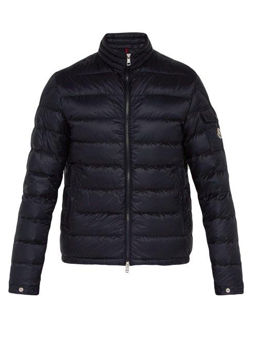 Matchesfashion.com Moncler - Lambot Quilted Down Jacket - Mens - Navy