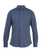 Glanshirt Spread-collar Cotton-chambray Shirt