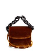 Marques'almeida Chain-embellished Velvet Cross-body Bag