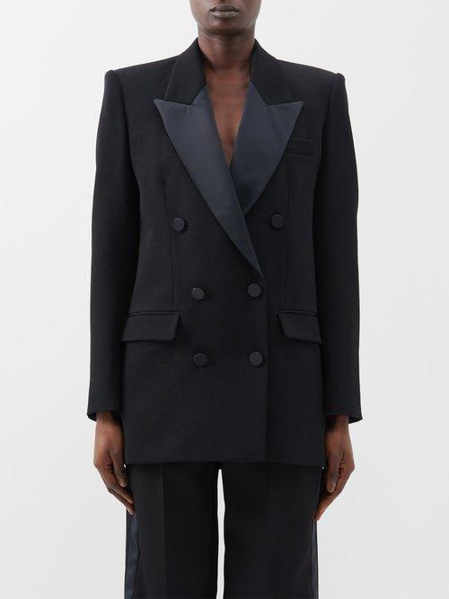 Isabel Marant - Nevim Double-breasted Wool Suit Jacket - Womens - Black