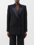 Isabel Marant - Nevim Double-breasted Wool Suit Jacket - Womens - Black