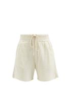 Les Tien - Yacht Cotton French Terry Shorts - Womens - Ivory