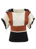 Ladies Rtw Batsheva - Hooded Crochet Short-sleeve Sweater - Womens - Cream Brown
